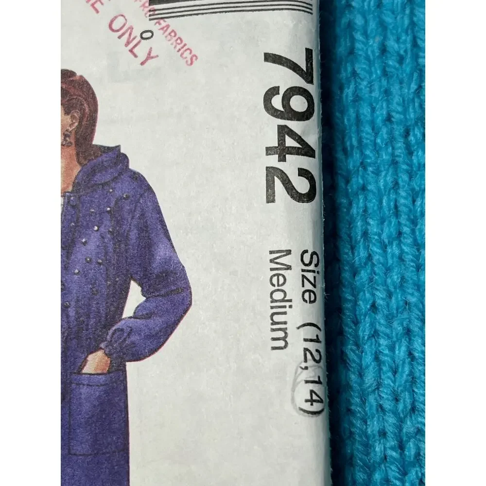 McCalls 7942 Sewing pattern jacket tunic pull on pants size 12 14